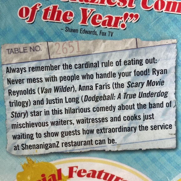 New in Plastic 2005 Waiting Ryan Reynolds and Anna Faris Comedy DVD Mov… - Picture 6 of 6